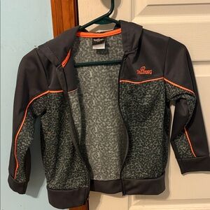 Spalding Charcoal and Tangerine Hoodie